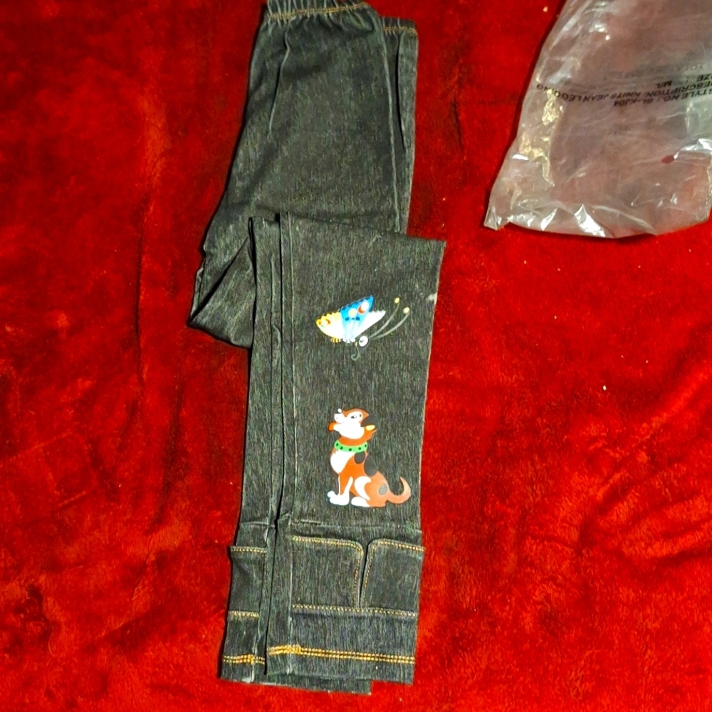 GIRLS JEAN LEGGINS